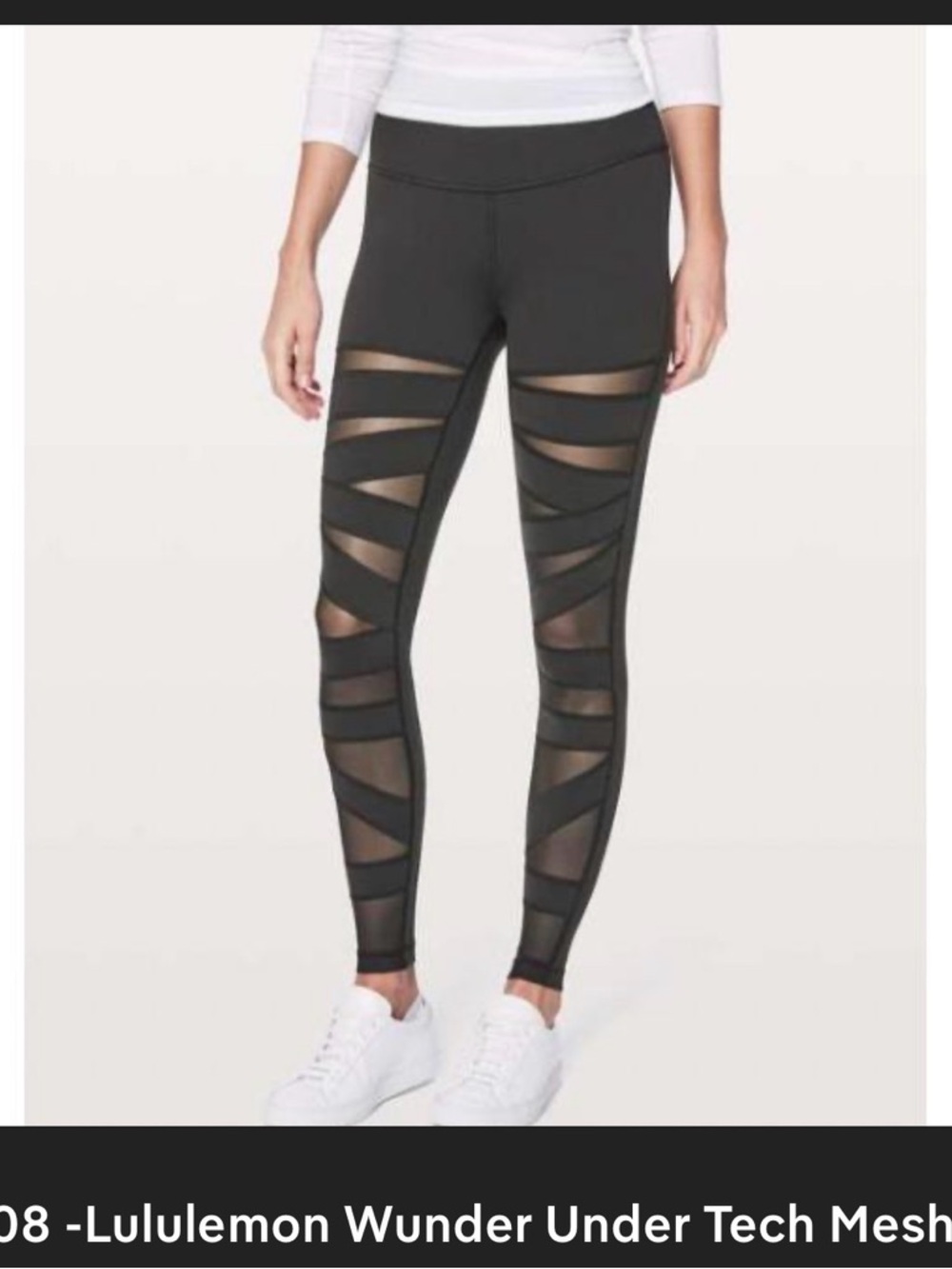 lululemon athletica Mesh-Panel High-Rise Leggings - Black